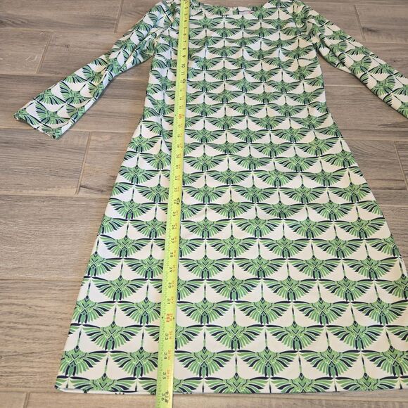 CK Bradley Hudson 3/4  Sleeve Shift Dress in bird Print small - Picture 6 of 8
